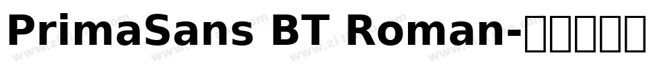 PrimaSans BT Roman字体转换